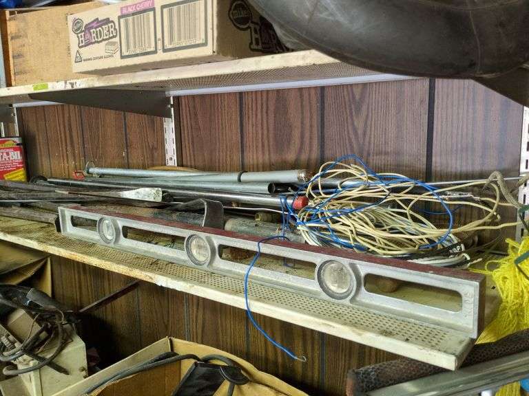 Shelf of Garage Items image