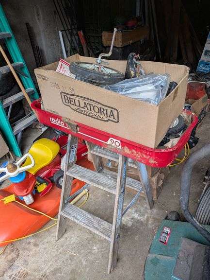 Vintage Radio Flyer Parts, Ladder, and Misc image
