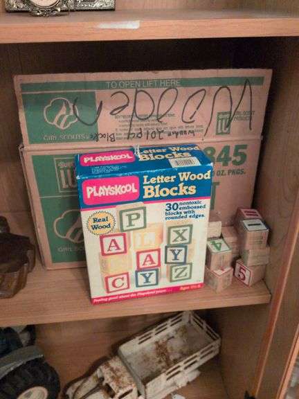 Vintage Playschool letter blocks image