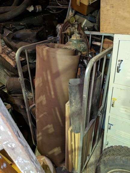 Cart, Cutting Torch, and Roll of Vinyl image