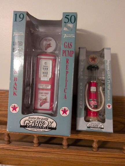 2 Gearbox collectible gas pump coin banks image