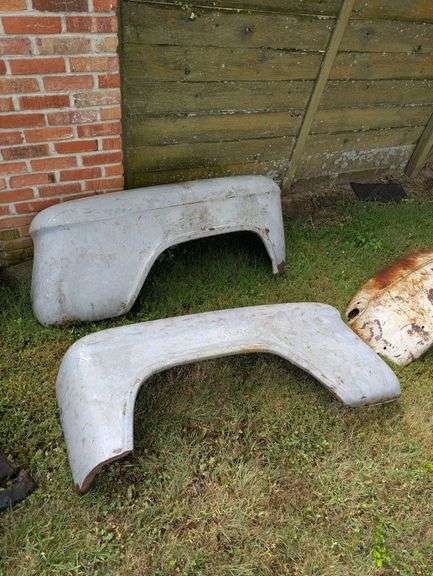 Two Vintage Vehicle Fenders image