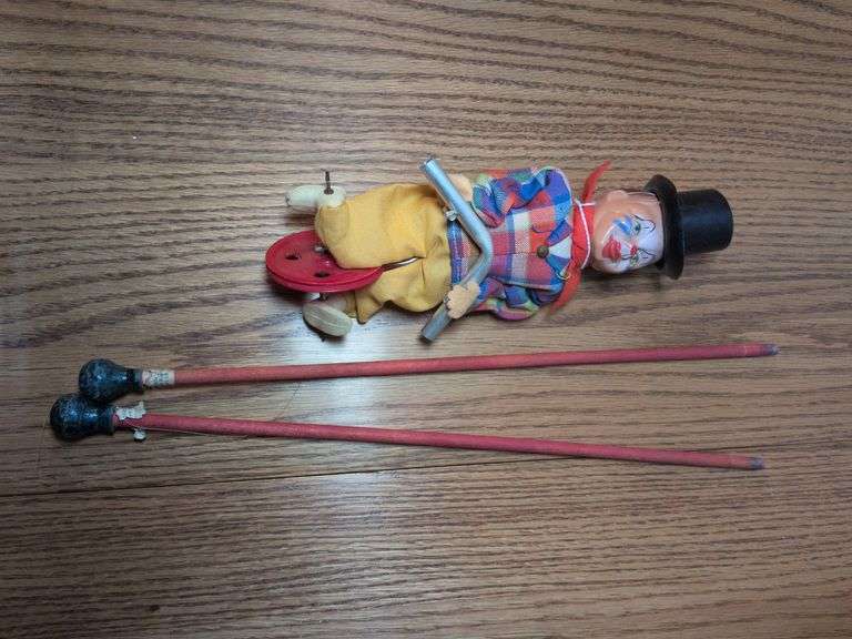 Vintage FEWO Tight rope walking clown image
