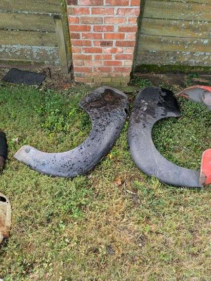 Two Vintage Vehicle Fenders image