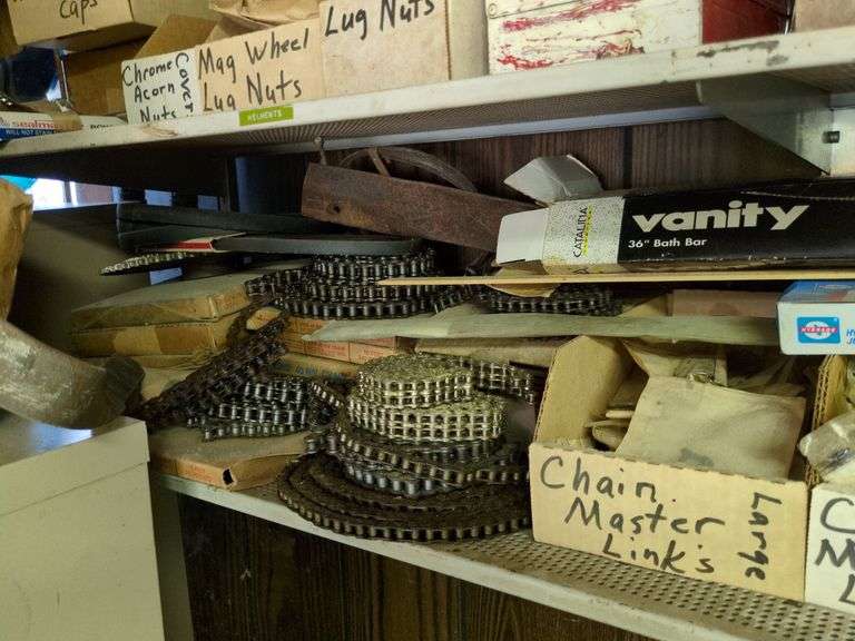 Shelf of Garage Items image