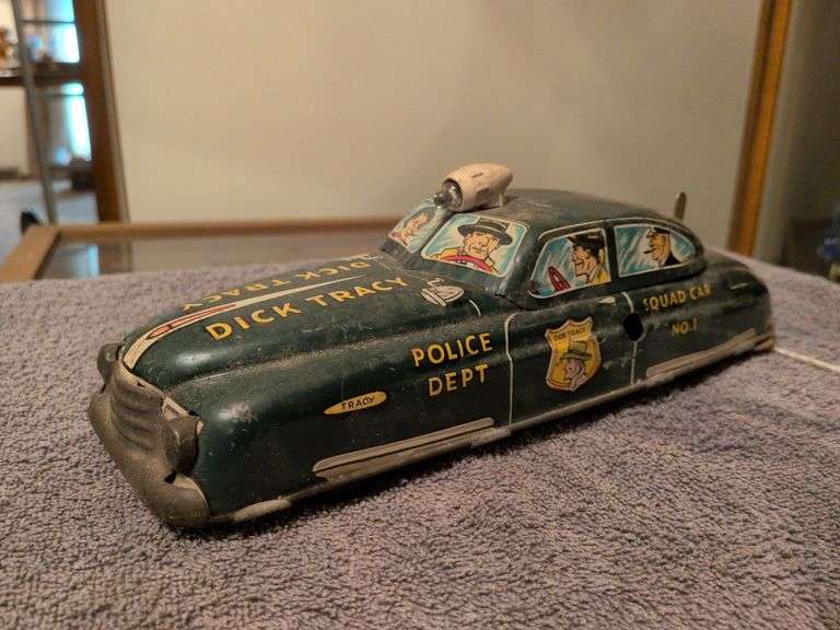 Marx Dick Tracy Squad Car tin litho wind up image
