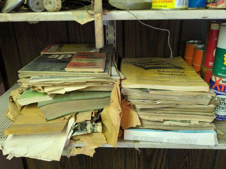 Shelf of Garage Items image