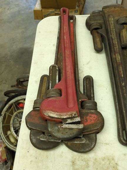 Three Pipe Wrenches image