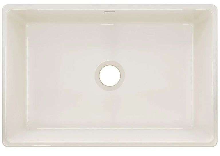 Elkay 30" Fireclay Farmhouse Kitchen Sink, Biscuit