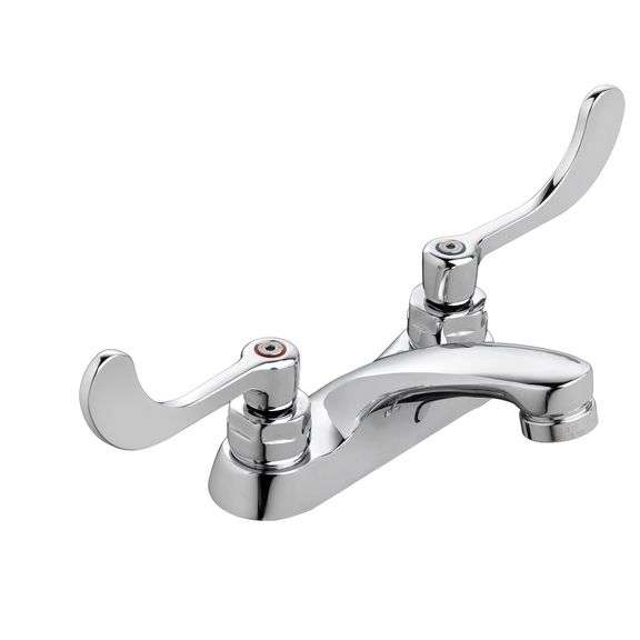 (12x) American Standard Monterrey® 4-Inch Centerset Cast Faucet With Wrist Blade Handles 0.5 gpm/1.9 Lpm