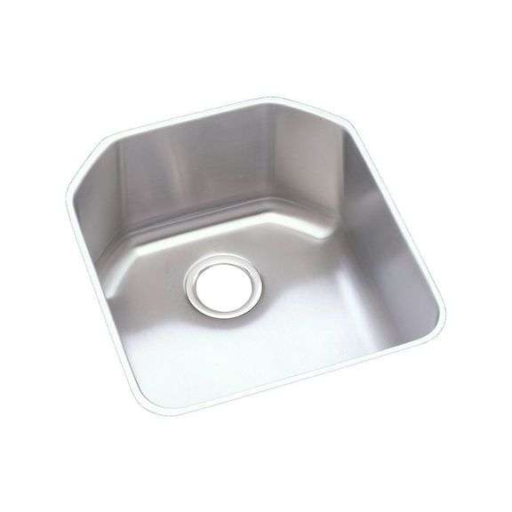 Elkay Lustertone® Classic Stainless Steel, 18-1/2" x 20-1/2" x 9-1/2" Single Bowl Undermount Sink