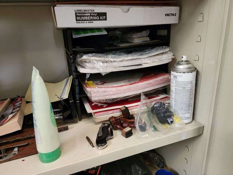 Shop Cabinet and Contents