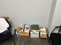 Contents of office, including desk and chairs and assorted office supplies paperwork not included