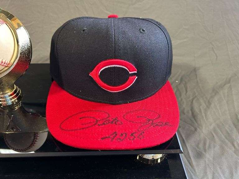 Pete Rose Autographed Hat and Ball