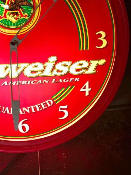 Budweiser 18" Clock