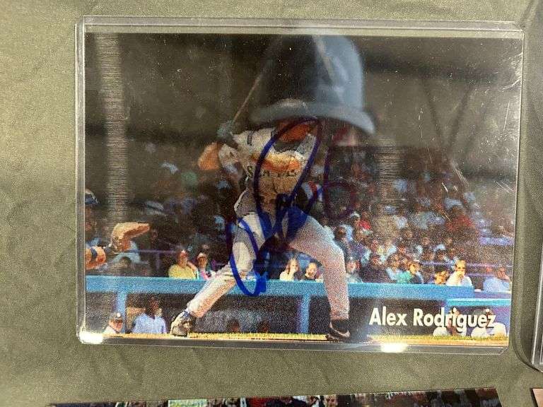 Alex Rodriguez Autographed Motion Card and other Assorted Motion Cards