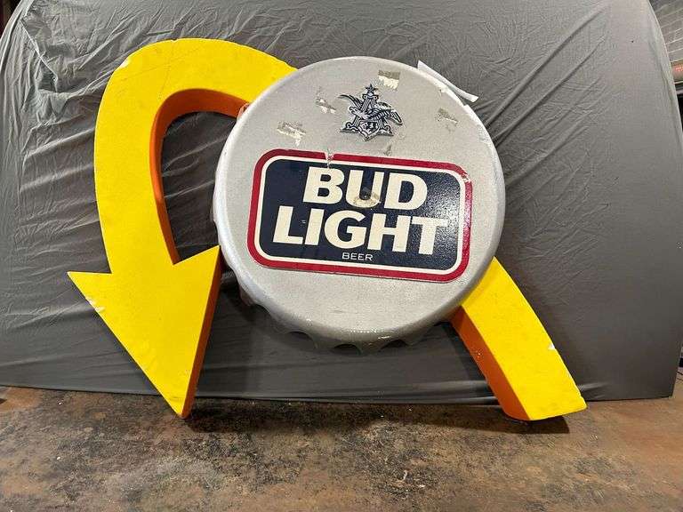 Large Bud Light Styrofoam Sign