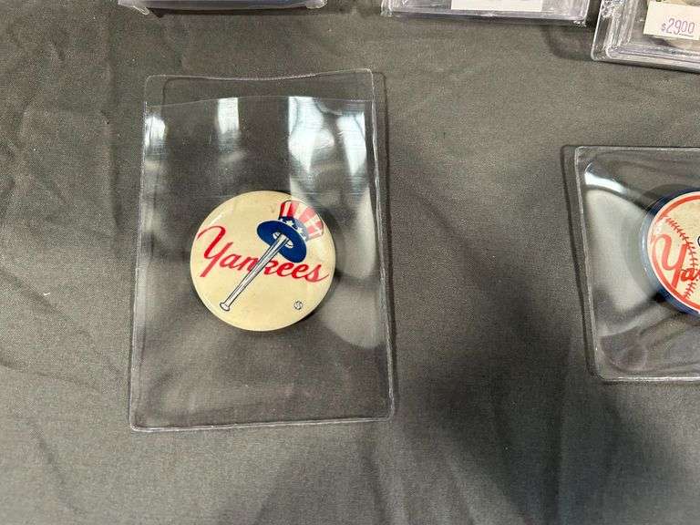 Three 1950s New York Yankees Player Pins