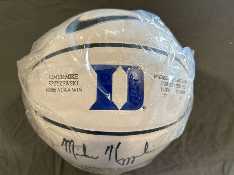"Coach K" Signed Basketball