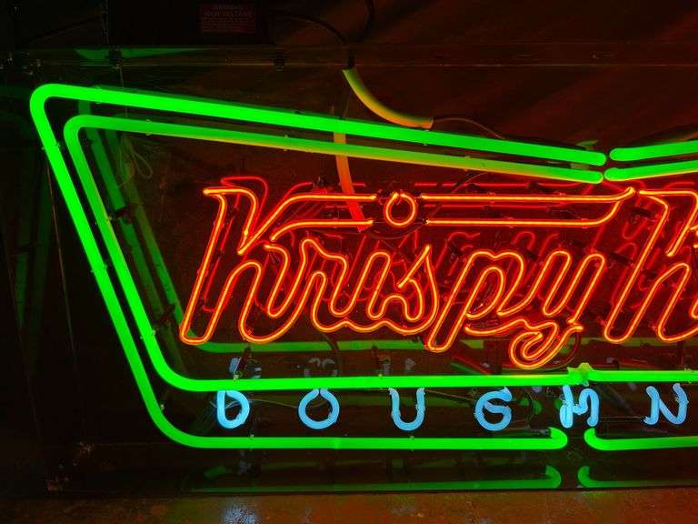 Krispy Kreme Doughnuts  Neon Sign