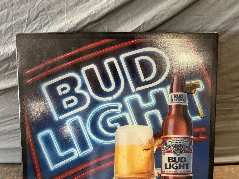 Bud Light Longnecks Lighted Bar Sign