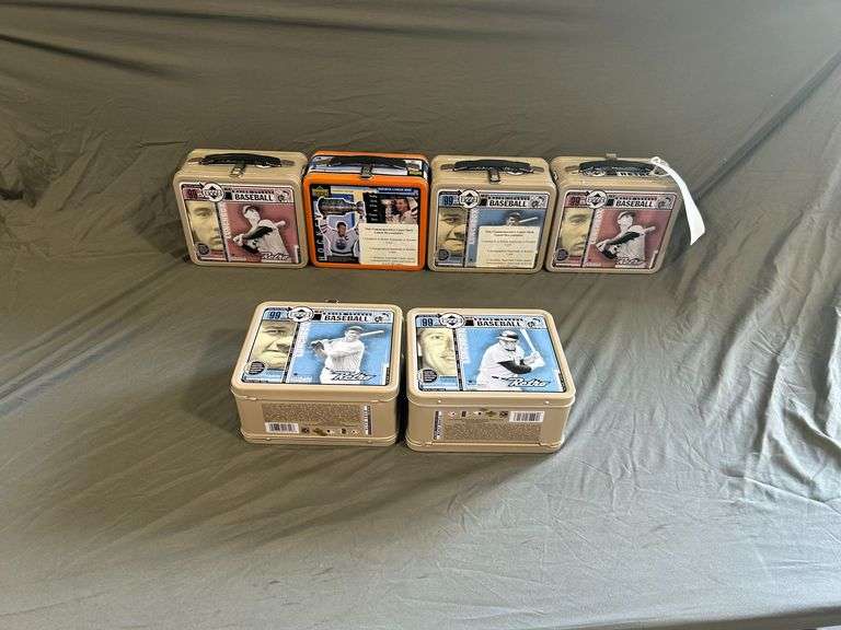 Six Upper Deck Commemorative Lunch Boxes