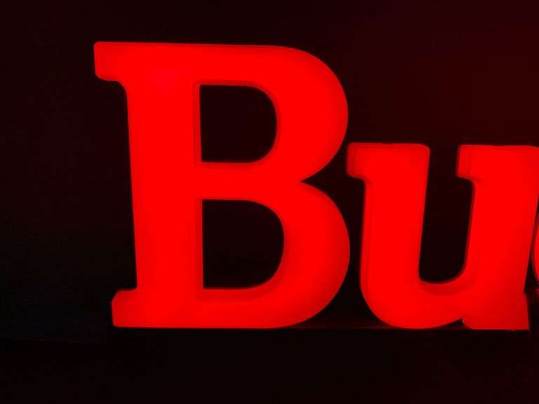 Bud Lighted Beer Sign