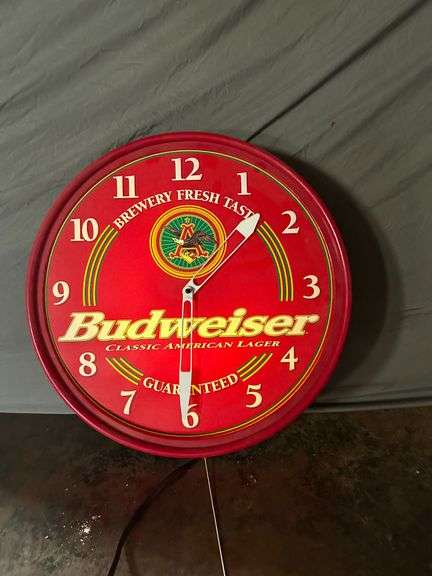 Budweiser 18" Clock