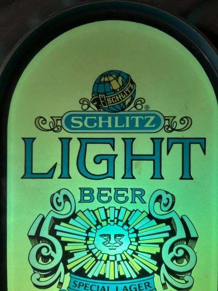 Schlitz Light Beer Sign