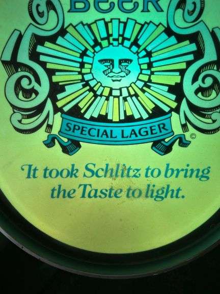 Schlitz Light Beer Sign