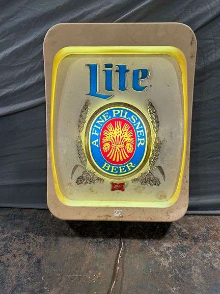 Miller Lite Lighted Sign