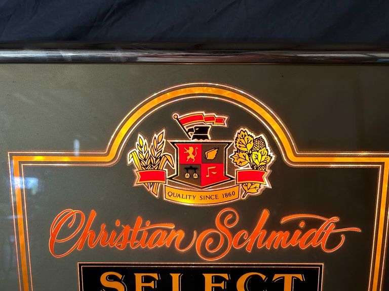 Christian Schmidt Select Lighted Beer Sign