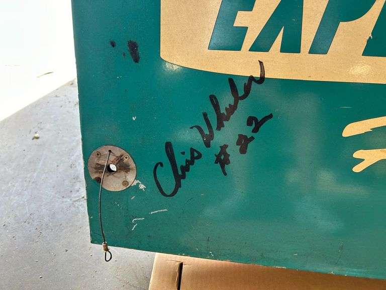 Autographed Chris Wheeler Yanks Auto Service Rear Deck Lid