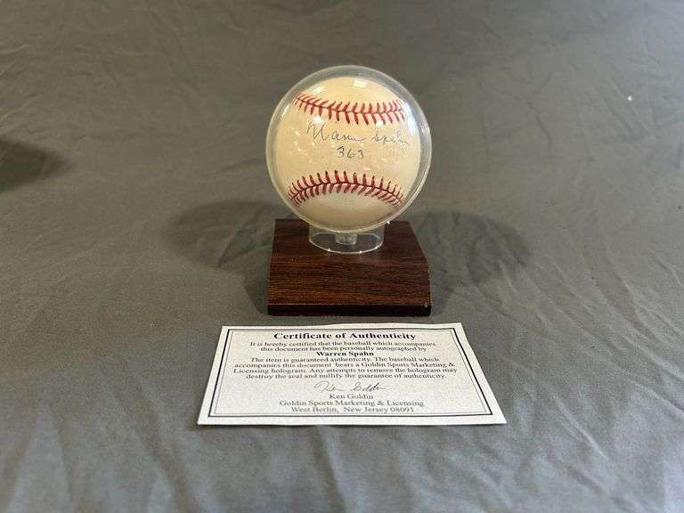 Warren Spahn Signed Baseball