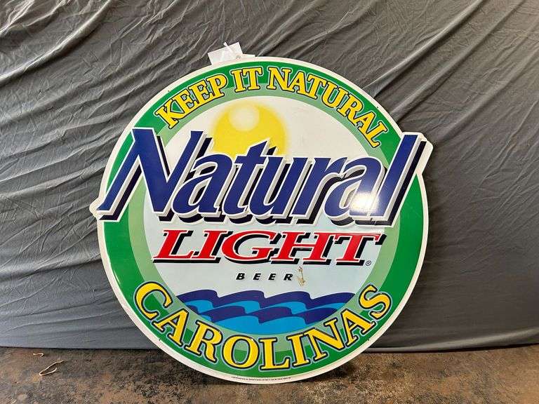 30" Natural Light Metal Sign