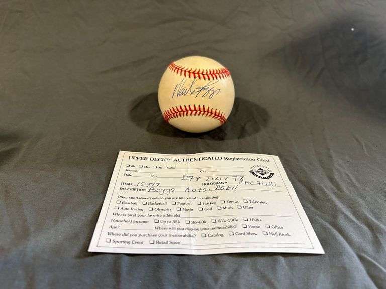 Wade Boggs Signed Baseball