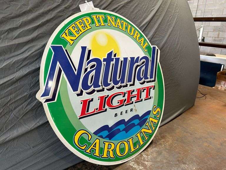 30" Natural Light Metal Sign