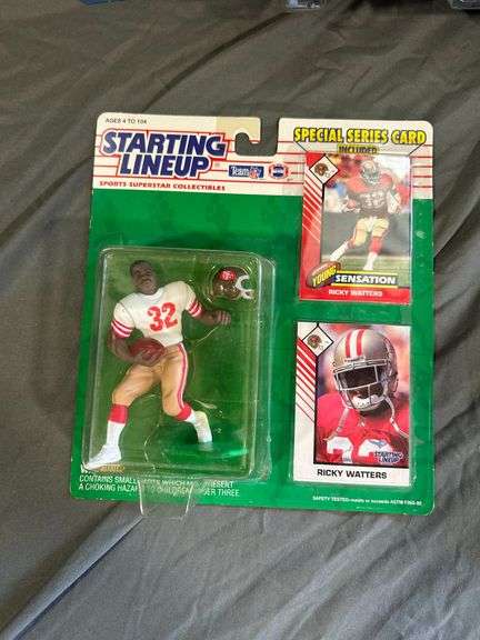 Eight Assorted Starting Lineup Baseball and Football Figurines