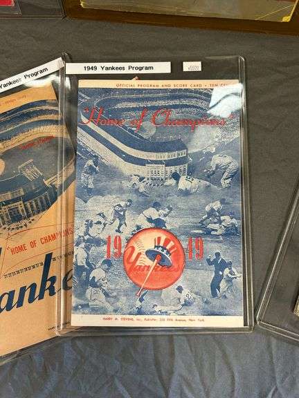 Grouping of 1940s to 1950s New York Yankees Yearbooks