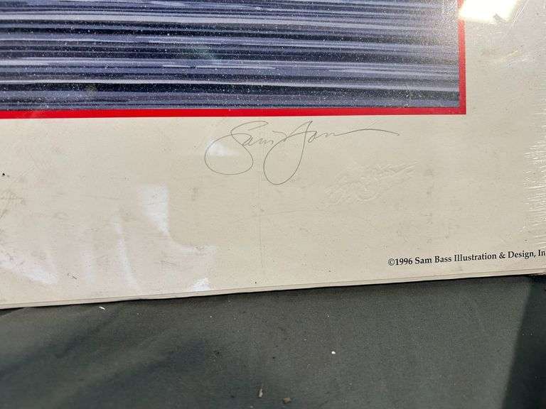 Sam Bass "Ready to Rumble" Dale Earnhardt Signed and Numbered Artist Print