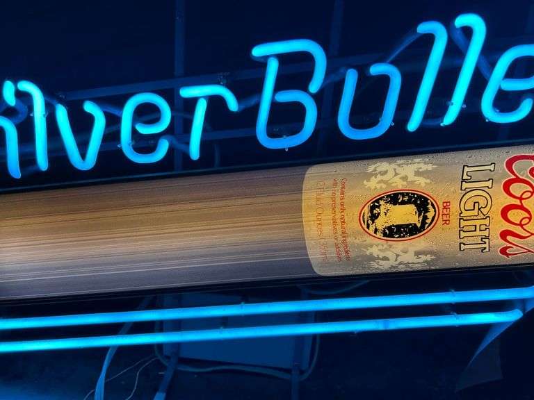 Coors Silver Bullet Neon Beer Sign