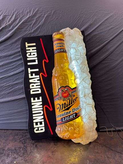 Miller Genuine Draft Lighted Bar Sign