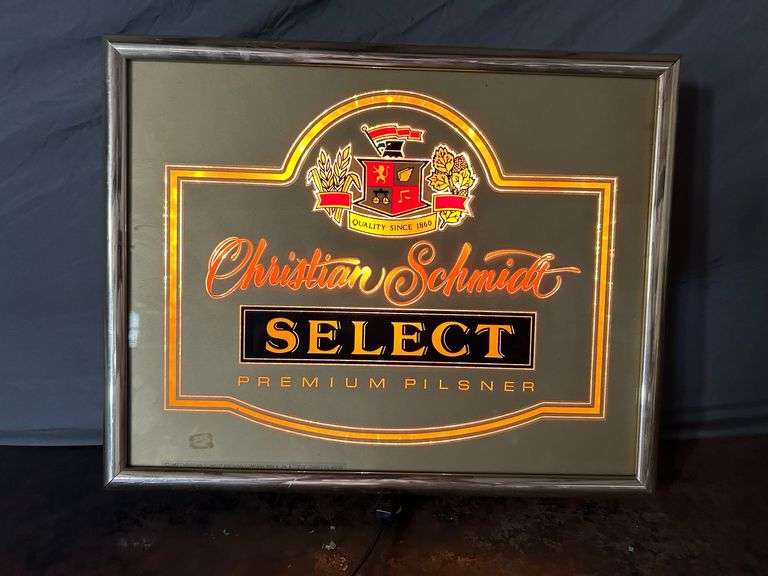Christian Schmidt Select Lighted Beer Sign