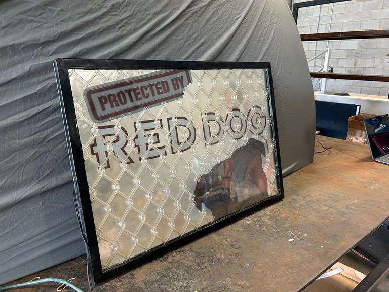 Red Dog Beer Lighted Bar Sign