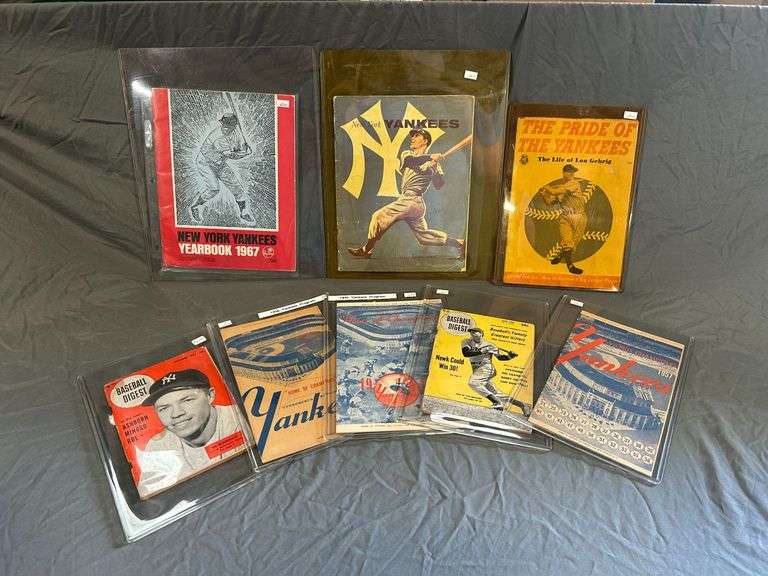 Grouping of 1940s to 1950s New York Yankees Yearbooks