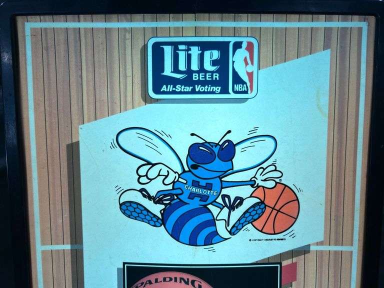 Miller Lite Charlotte Hornets Lighted Sign