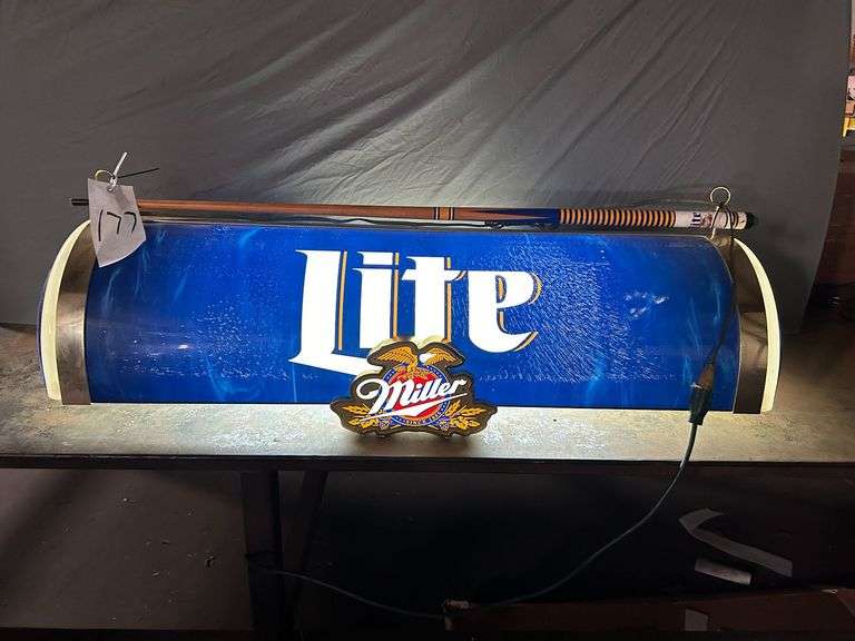 48" Miller Light Hanging Pool Table Light