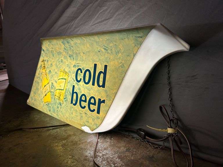 Miller High Life Cold Beer Hanging Sign