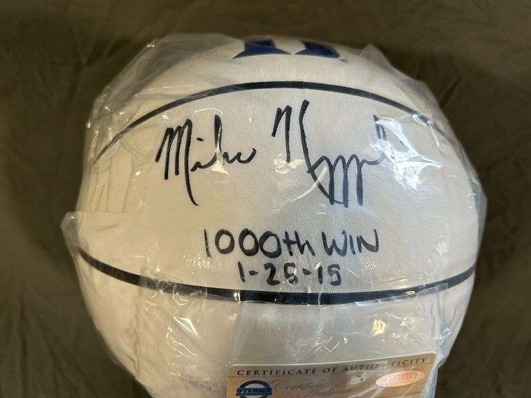 "Coach K" Signed Basketball