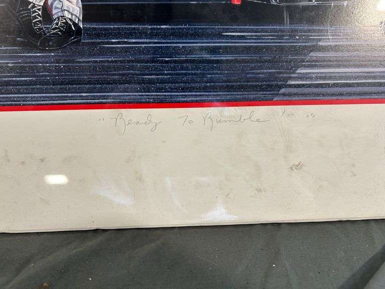 Sam Bass "Ready to Rumble" Dale Earnhardt Signed and Numbered Artist Print